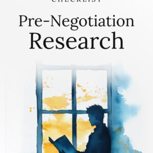 Pre-Negotiation Research cover