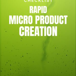 Rapid Micro Product Creation cover