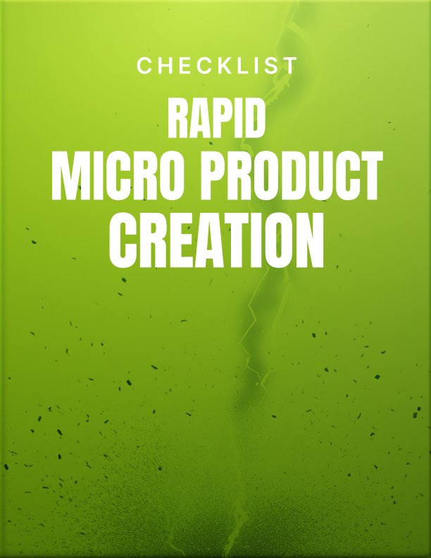 Rapid Micro Product Creation cover