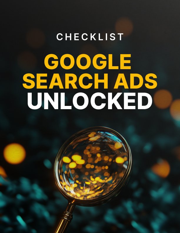 google search ads unlocked checklist cover Google Search Ads Unlocked - Checklist cover