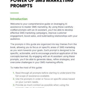 Power of SMS Marketing - Prompts cover