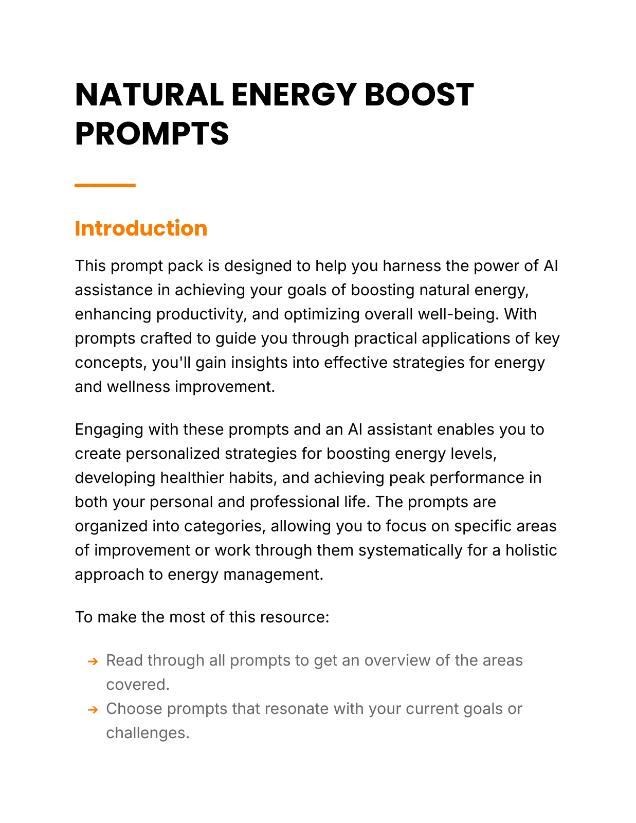 natural energy boost prompts cover Natural Energy Boost - Prompts cover
