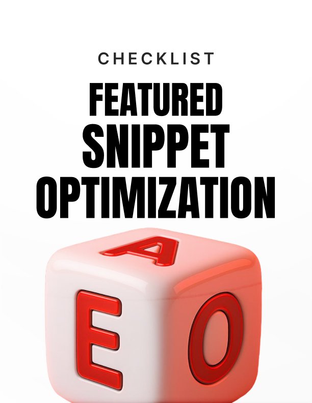 Featured Snippet Optimization cover