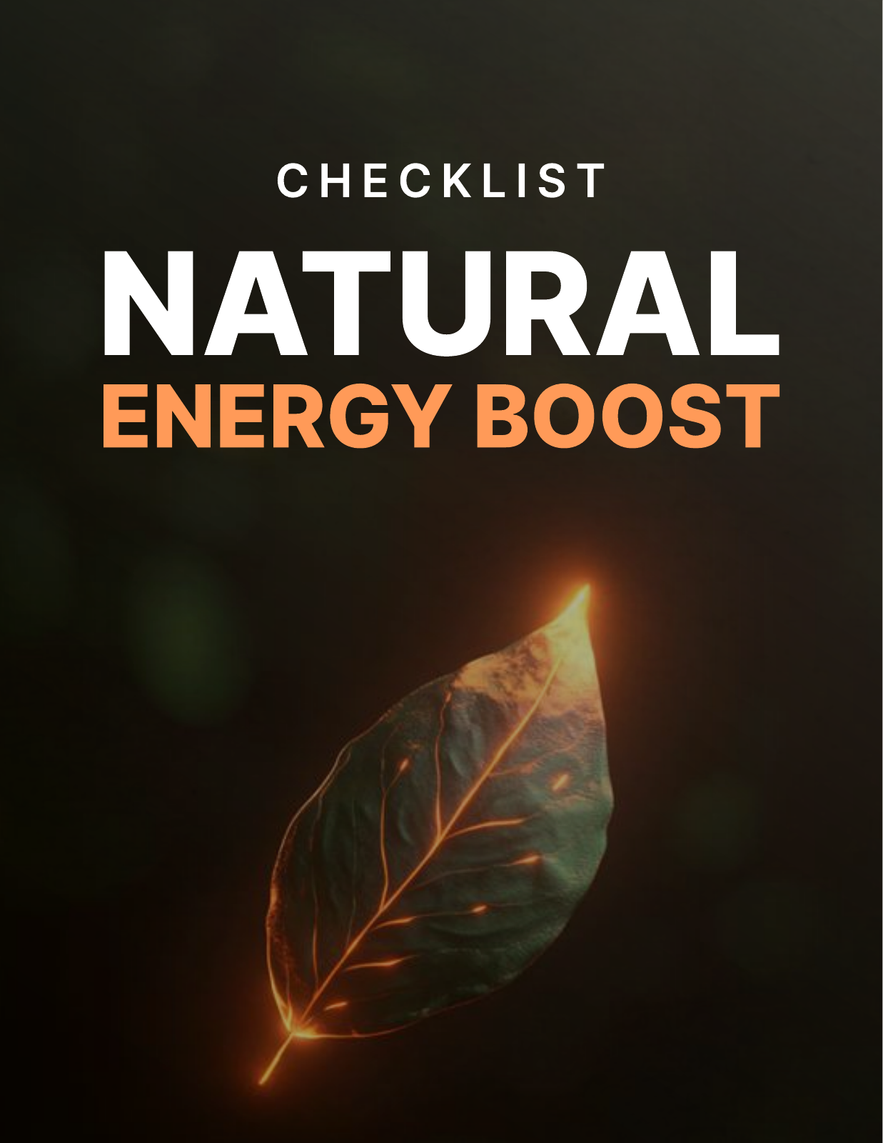 natural energy boost checklist cover Natural Energy Boost - Checklist cover