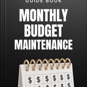 Monthly Budget Maintenance cover