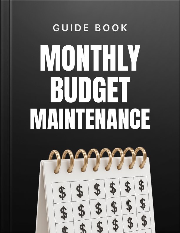 Monthly Budget Maintenance cover
