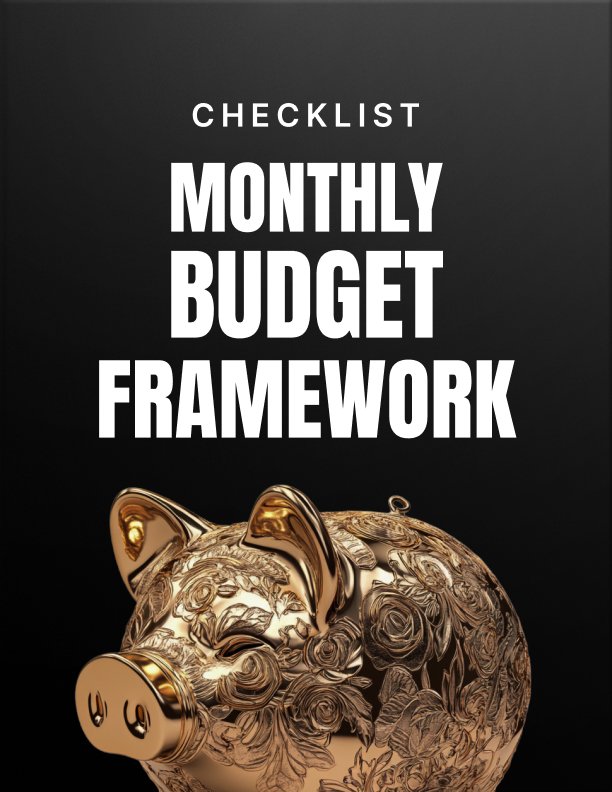 monthly budget framework cover Monthly Budget Framework cover