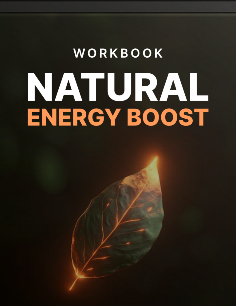Natural Energy Boost - Workbook cover