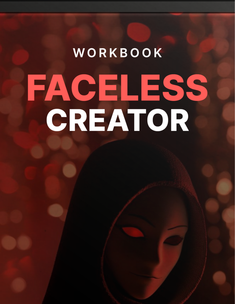 Faceless Creator - Workbook cover