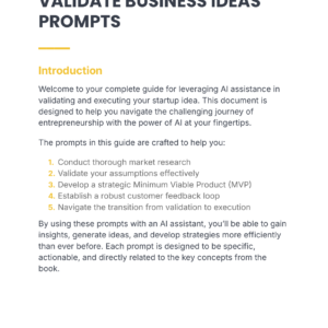 Validate Business Ideas - Prompts cover