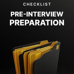 Pre-Interview Preparation cover