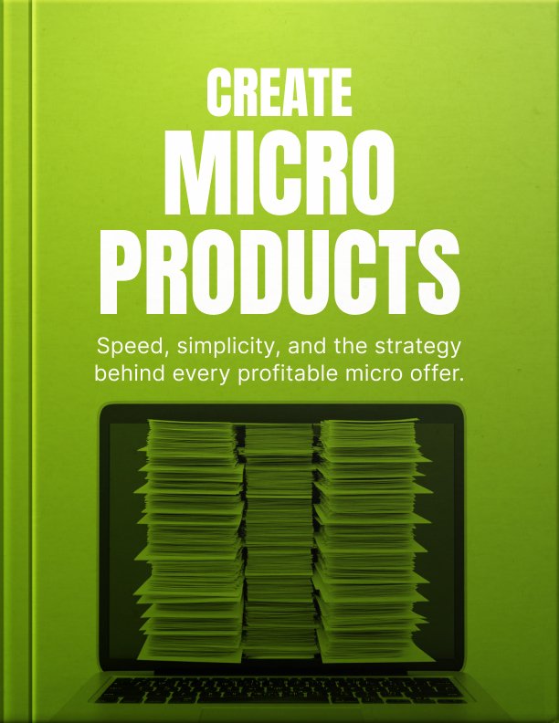 create micro products cover Create Micro Products cover