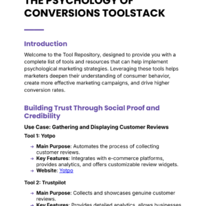 The Psychology of Conversions - Toolstack cover