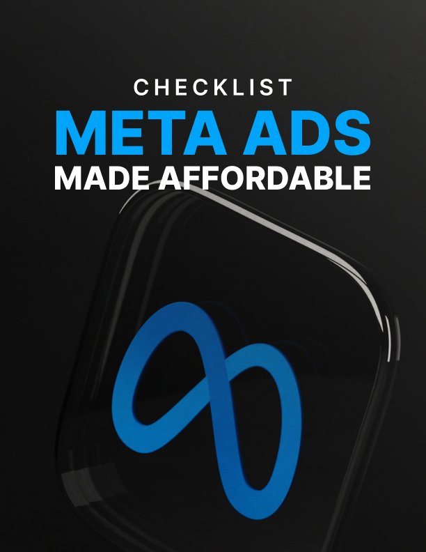 meta ads made affordable checklist cover Meta Ads Made Affordable - Checklist cover