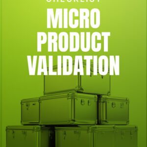 Micro Product Validation cover