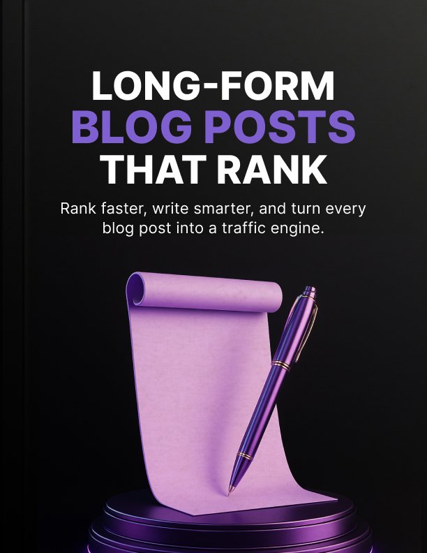 Long-Form Blog Posts That Rank cover