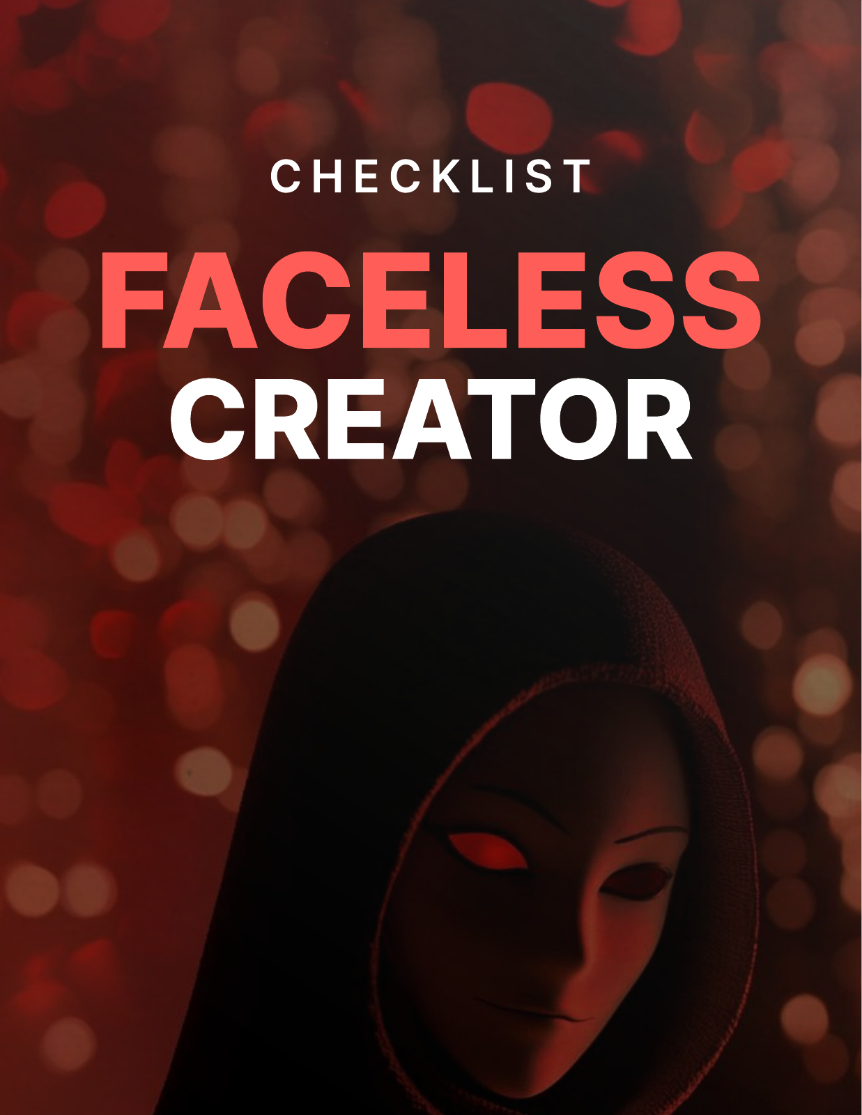 faceless creator checklist cover Faceless Creator - Checklist cover